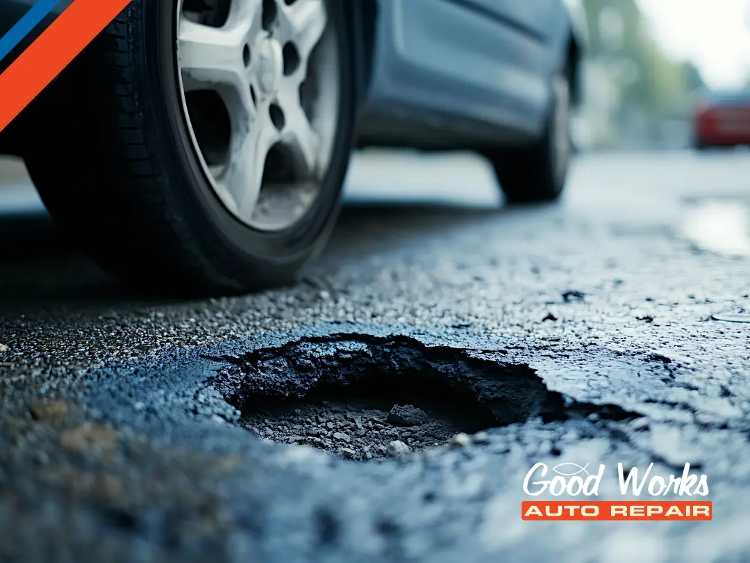 Learn how a pothole can damage your car
