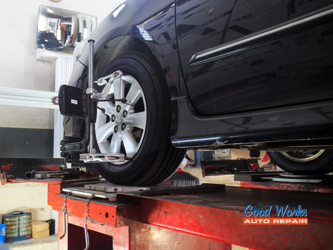 When is wheel alignment service necessary and why is it important?