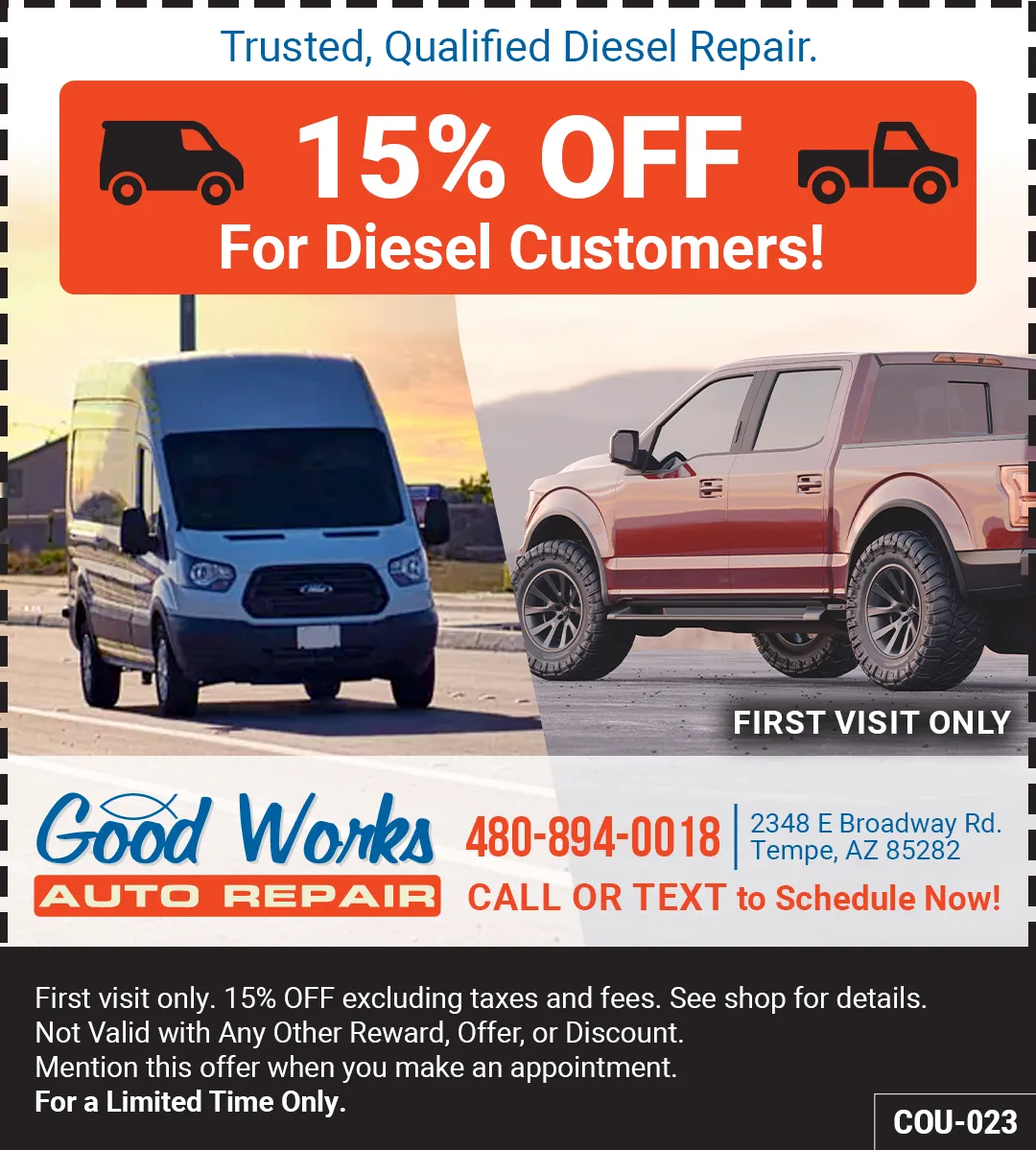 GWAR Diesel Service Coupon 15% OFF