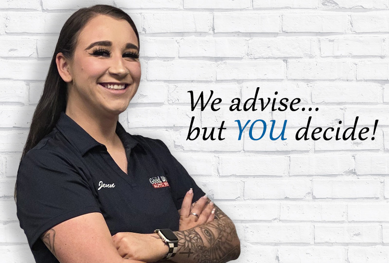 Advisor Jennifer Jeremy, service advisor on GWAR's auto repair team