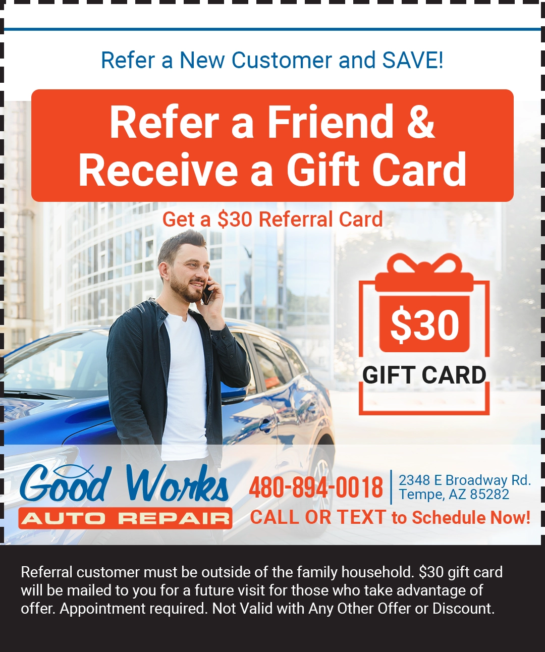 Refer a new customer for extra rewards credit
